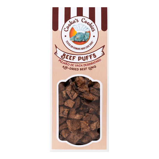 Air-Dried Crunchy Beef Lung Dog Treats for Training | Beef Puffs
