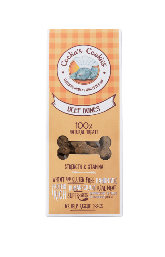 Dental Chews Dog Treats with Beef, Carrot and Beetroot | Beef Bones