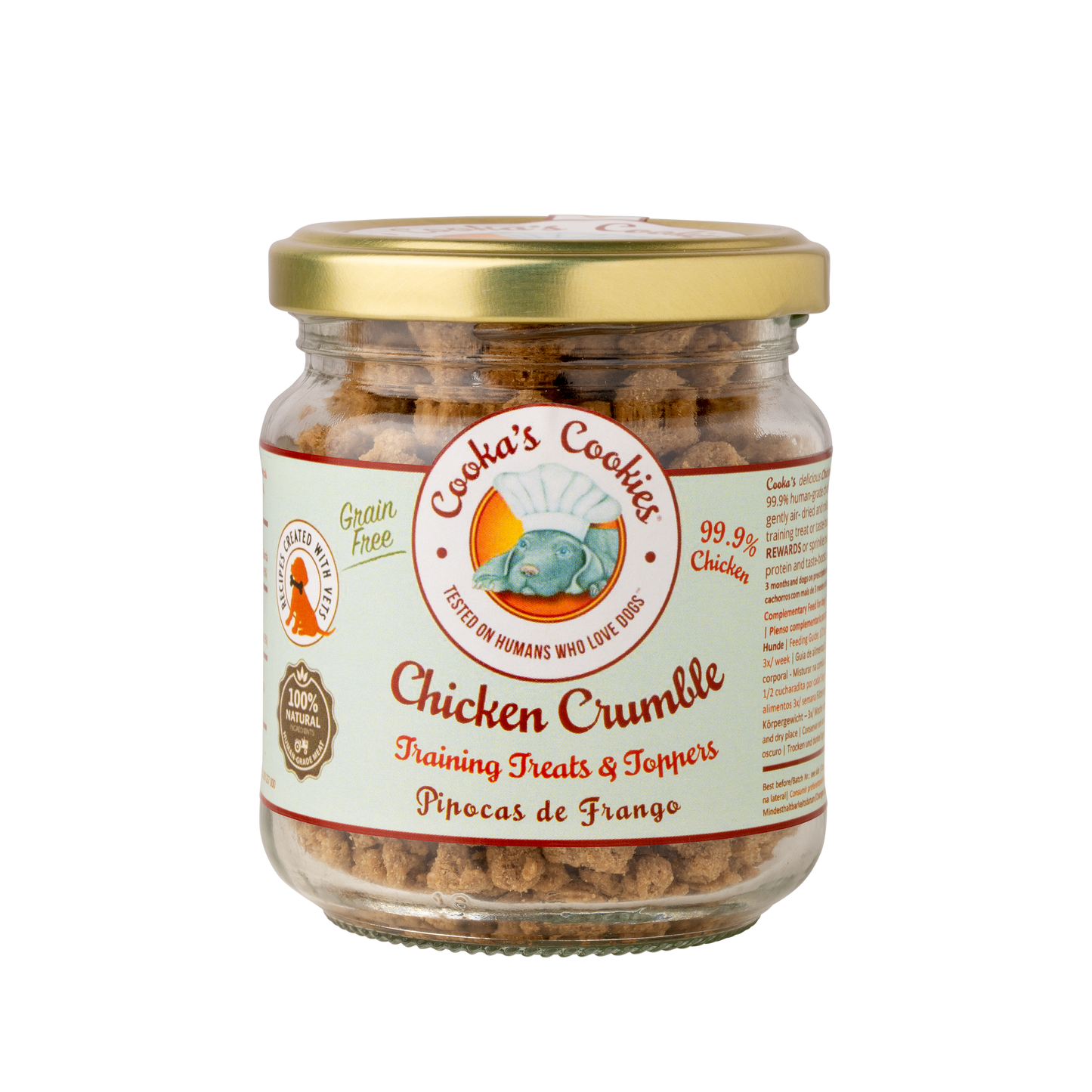 Dehydrated Chicken Breast Dog Treats for Sensitivities | Chicken Crumble