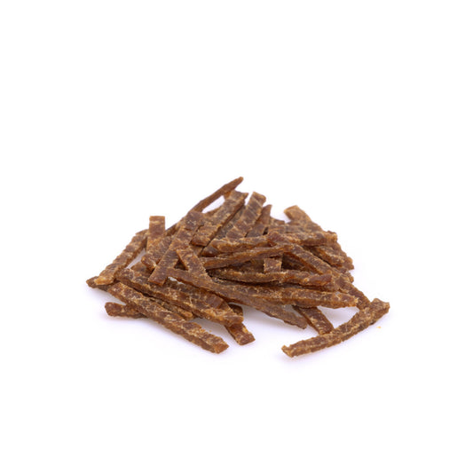 Air-dried soft turkey chunks dog treats in a bowl, hypoallergenic and perfect for training