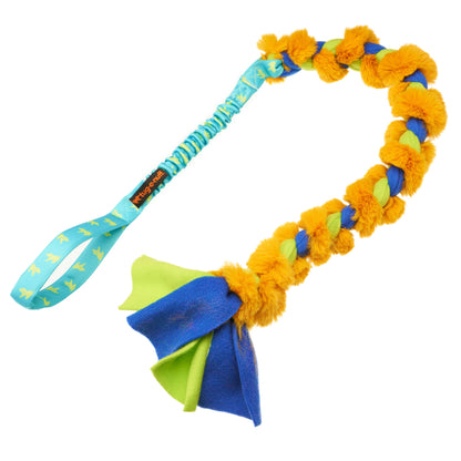 The Big Twizzler bungee tug toy with handle for tough dogs and sensory play