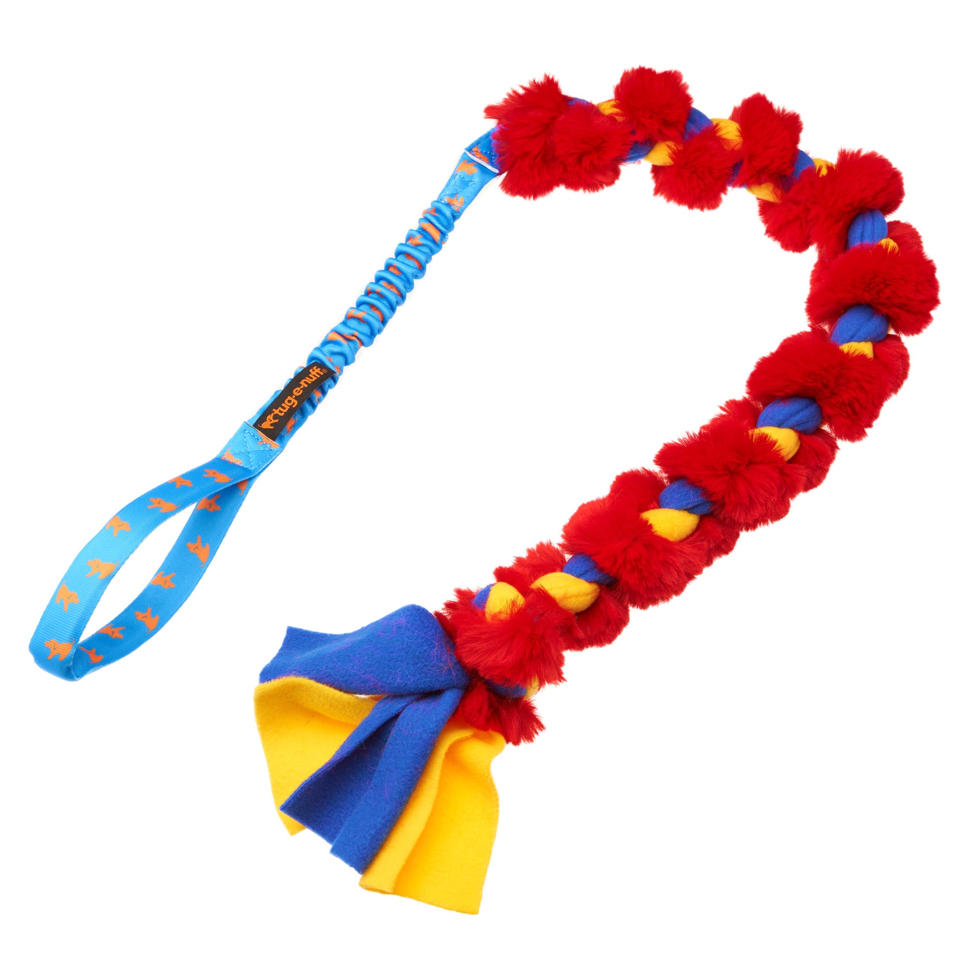 The Big Twizzler bungee tug toy with handle for tough dogs and sensory play