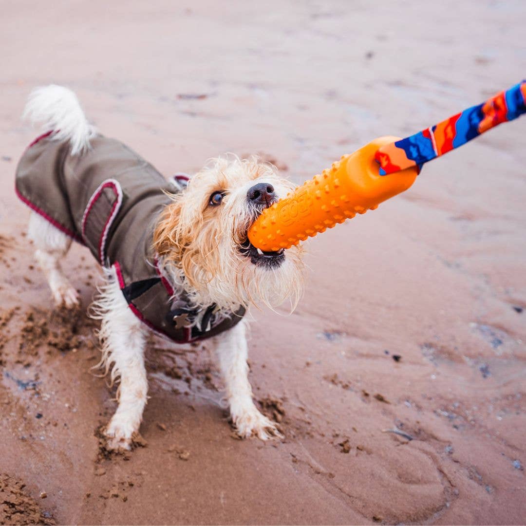 BOB 3‑in‑1 dummy dog toy that floats, tugs and fetches for water and land play