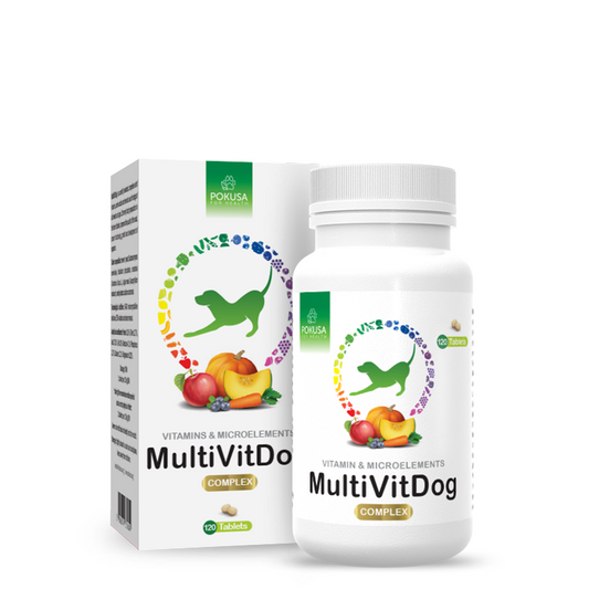 GreenLine MultiVitDog complete vitamin amino acid and mineral supplement tablets for dogs