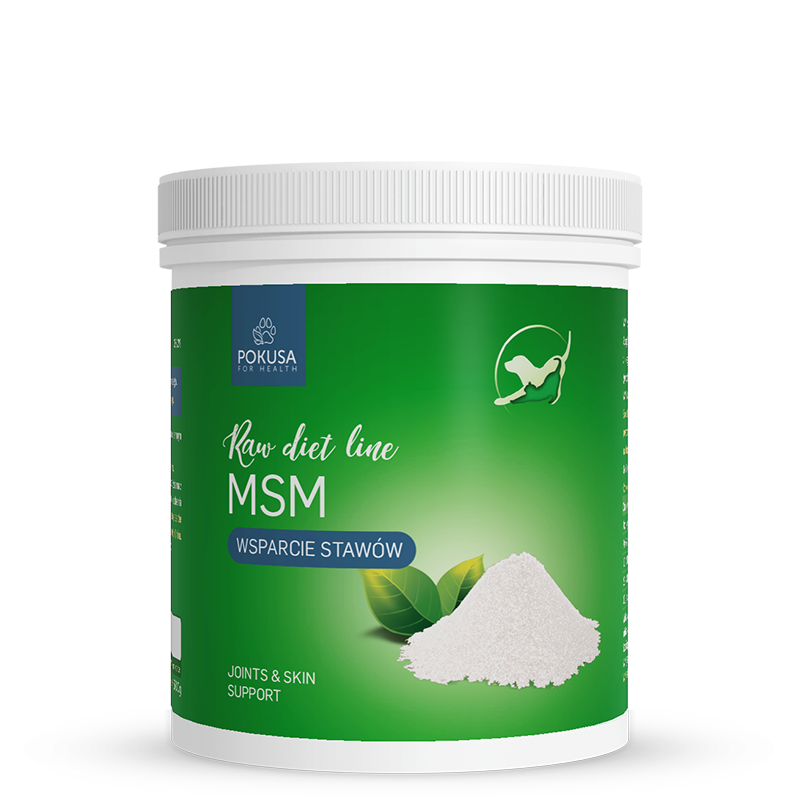 RawDietLine MSM biogenic sulfur supplement for joint flexibility and skin regeneration in pets